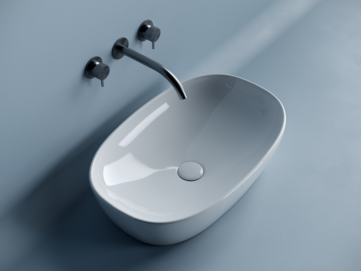 Ceramicanova Element Раковина чаша 60х38 см, без перелива, цвет: белый глянцевый CN5039