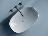 Ceramicanova Element Раковина чаша 60х38 см, без перелива, цвет: белый глянцевый CN5039