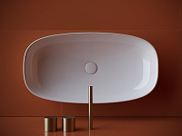 Ceramicanova Element Раковина чаша 70х37,5 см, без перелива, цвет: белый глянцевый CN5040