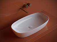 Ceramicanova Element Раковина чаша 70х37,5 см, без перелива, цвет: белый глянцевый CN5040