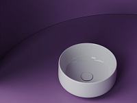 Ceramicanova Element Раковина чаша d35,5 см, без перелива, цвет: белый глянцевый CN5047