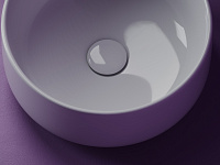 Ceramicanova Element Раковина чаша d35,5 см, без перелива, цвет: белый глянцевый CN5047