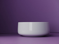 Ceramicanova Element Раковина чаша d35,5 см, без перелива, цвет: белый глянцевый CN5047