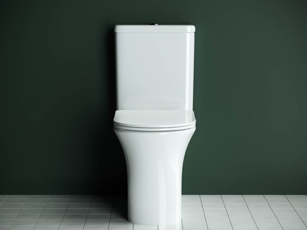 Ceramicanova Star Чаша для унитаза, безободковый с крышкой микролифт, цвет: белый глянцевый CN1904-B