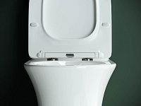 Ceramicanova Star Чаша для унитаза, безободковый с крышкой микролифт, цвет: белый глянцевый CN1904-B