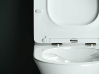 Ceramicanova Star Чаша для унитаза, безободковый с крышкой микролифт, цвет: белый глянцевый CN1904-B