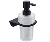 Wasserkraft Elbe Дозатор для жидкого мыла подвесной, цвет: черный K-7299