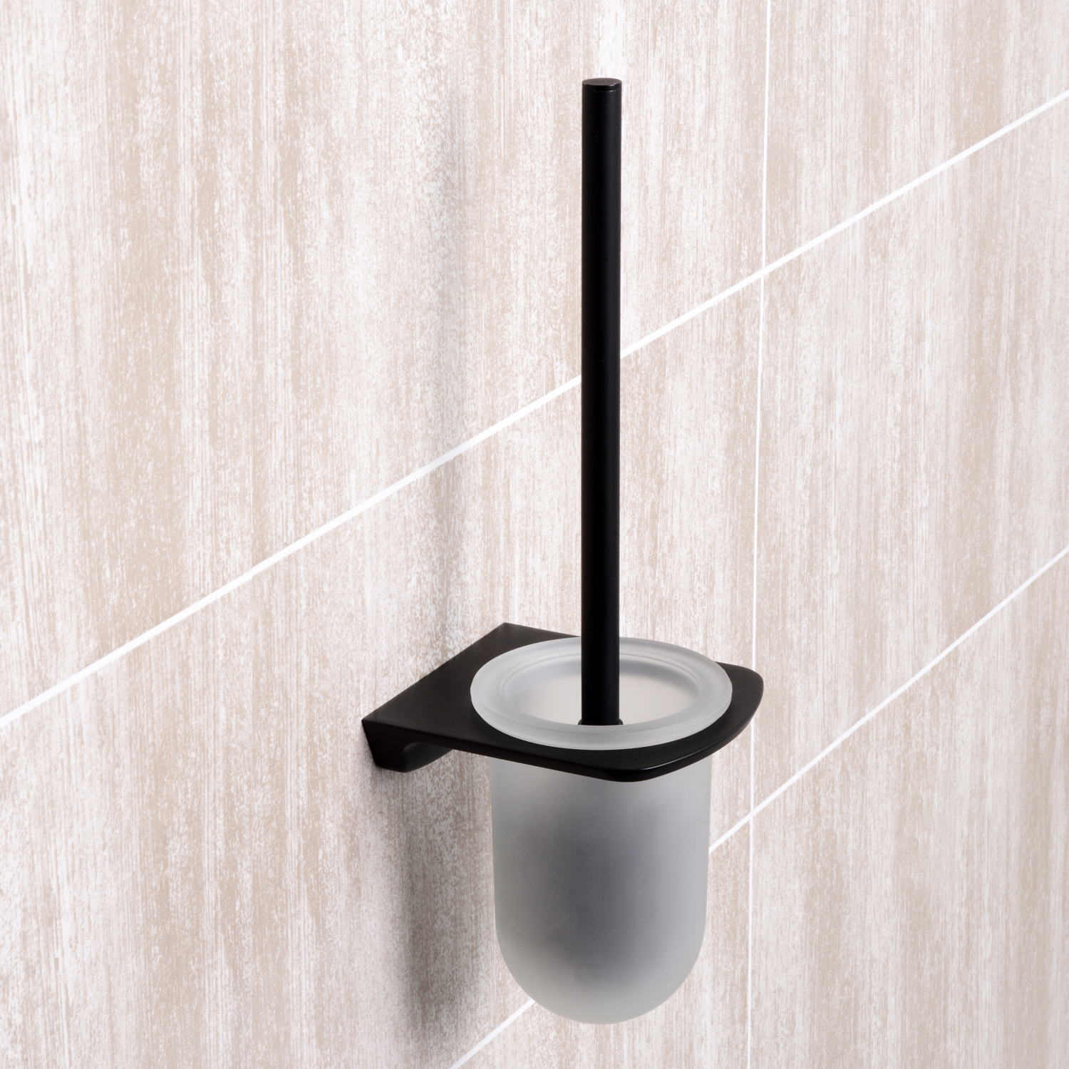 Wasserkraft Elbe Ершик для унитаза подвесной, цвет: черный K-7227