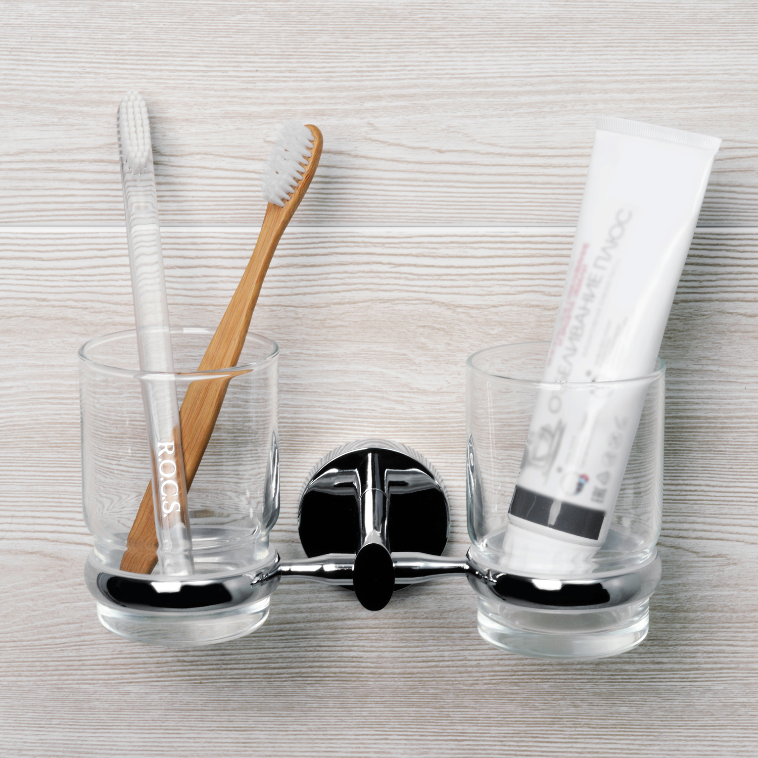 Wasserkraft Rhein Подстаканник двойной подвесной, цвет: хром K-6228D