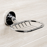 Wasserkraft Rhein Мыльница решетка подвесная, цвет: хром K-6269