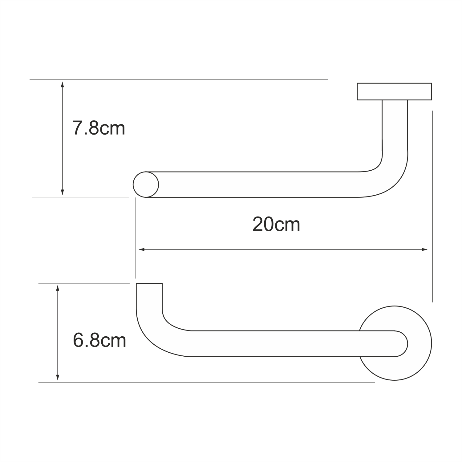 Wasserkraft Rhein Держатель туалетной бумаги, цвет: хром K-6296