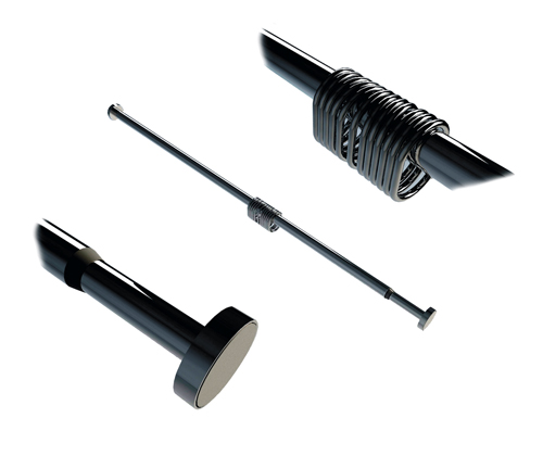 Wasserkraft Elbe Карниз для ванной, 110 - 200 см, телескопический, цвет: черный SC-721121