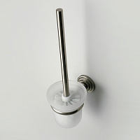 Wasserkraft Ammer Ершик для унитаза подвесной со стеклянной колбой, цвет: никель K-7027