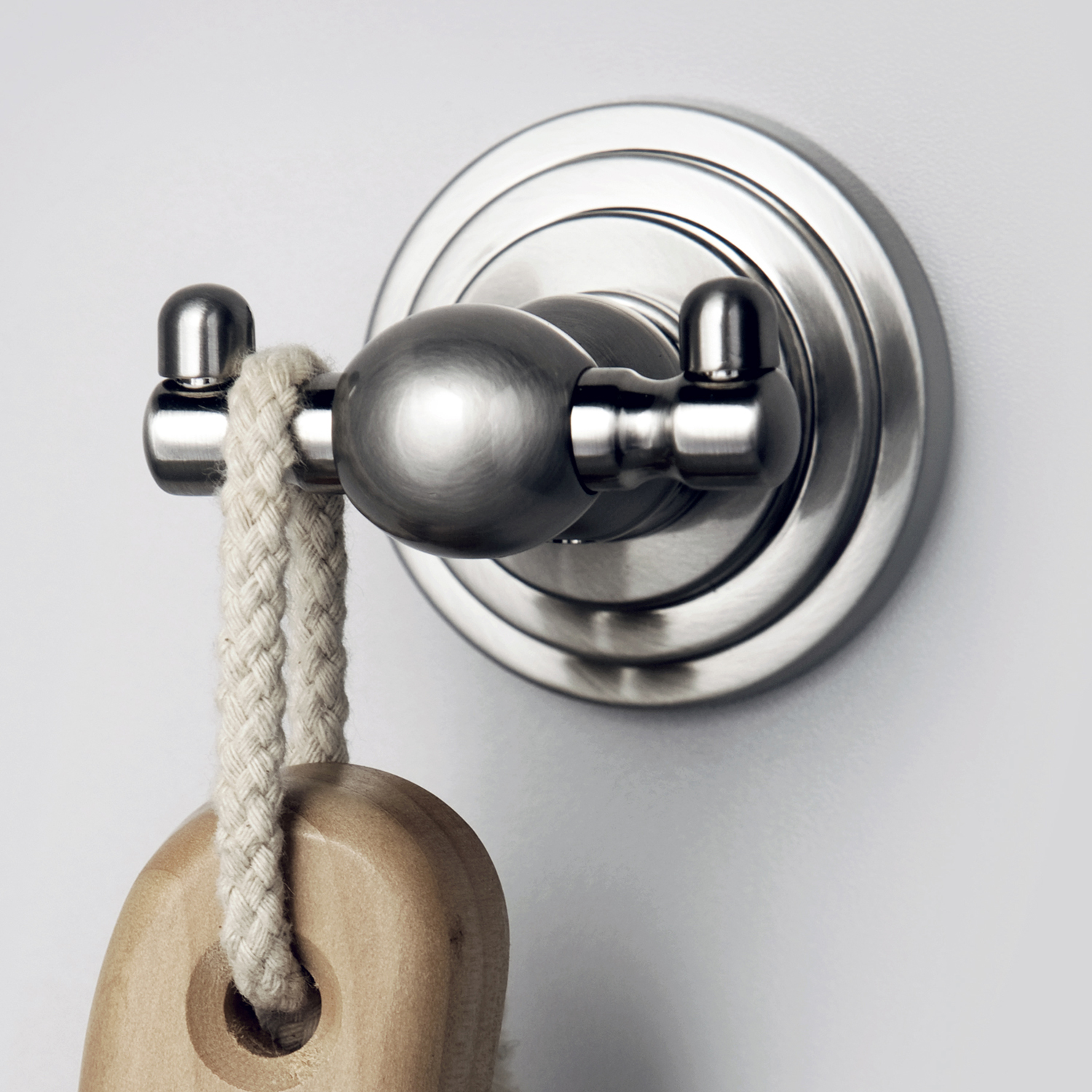 Wasserkraft Ammer Крючок двойной подвесной, цвет: никель K-7023D