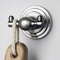 Wasserkraft Ammer Крючок двойной подвесной, цвет: никель K-7023D