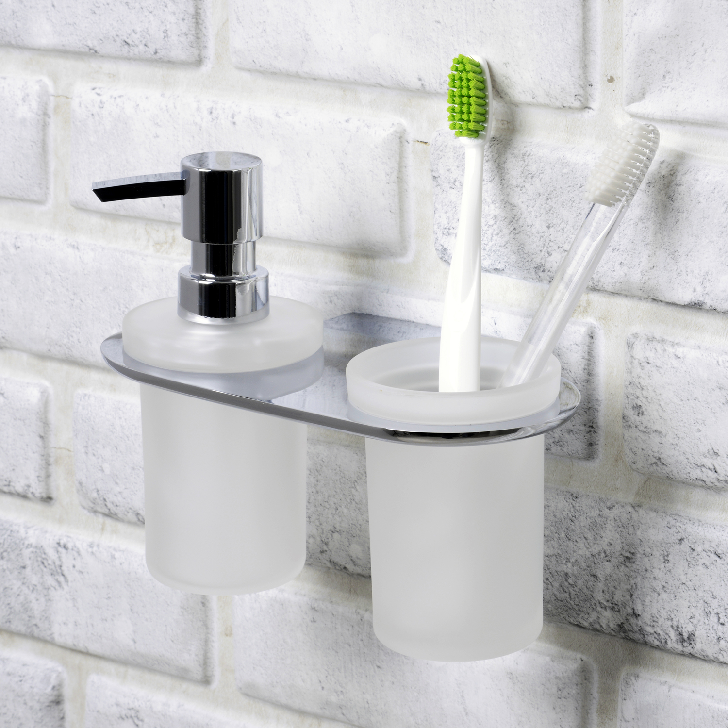 Wasserkraft Kammel Держатель стакана и дозатора подвесной, цвет: хром K-8389