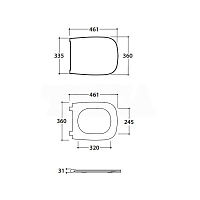 Globo Genesis Крышка-сиденье для унитаза, с микролифтом, крепление хром, цвет: perla матовый GN020PA
