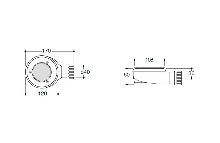 Globo Docciapietra Сифон для поддона, цвет: серый DP008