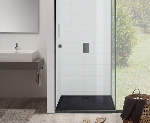 Globo Docciapietra Поддон для душа из композита 90х90x3h см, цвет: nero opaco DP09090504