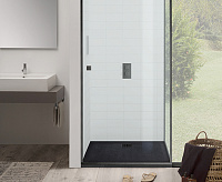 Globo Docciapietra Поддон для душа из композита 90х90x3h см, цвет: nero opaco DP09090504