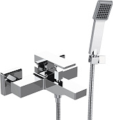 Remer Absolute Смеситель для ванны с душем, лейка, держатель, шланг 150 см, цвет: cromo AU02