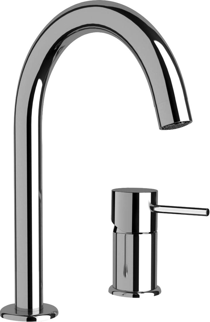 Remer X Style Смеситель для раковины, на 2 отвертсия, без д/к, высота излива 14 см, цвет: cromo X57