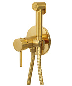 Remer X Style Гигиенический душ со смесителем, шланг, с встраиваемой частью, цвет: oro spazzolato X65WBG