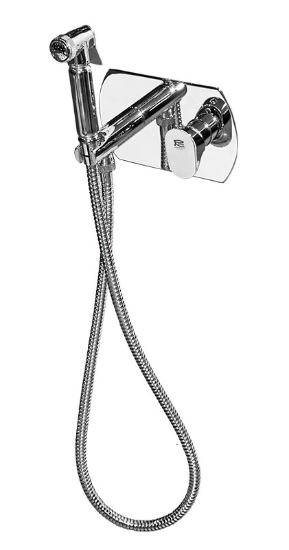Remer Infinity Гигиенический душ со смесителем, шланг 120 см, с встраиваемой частью, цвет: cromo I60