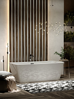 Sancos Dama Акриловая ванна отдельно стоящая 170x80x58h см, цвет: белый FB05