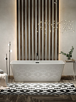 Sancos Dama Акриловая ванна отдельно стоящая 170x80x58h см, цвет: белый FB05