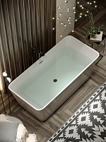 Sancos Dama Акриловая ванна отдельно стоящая 170x80x58h см, цвет: белый FB05