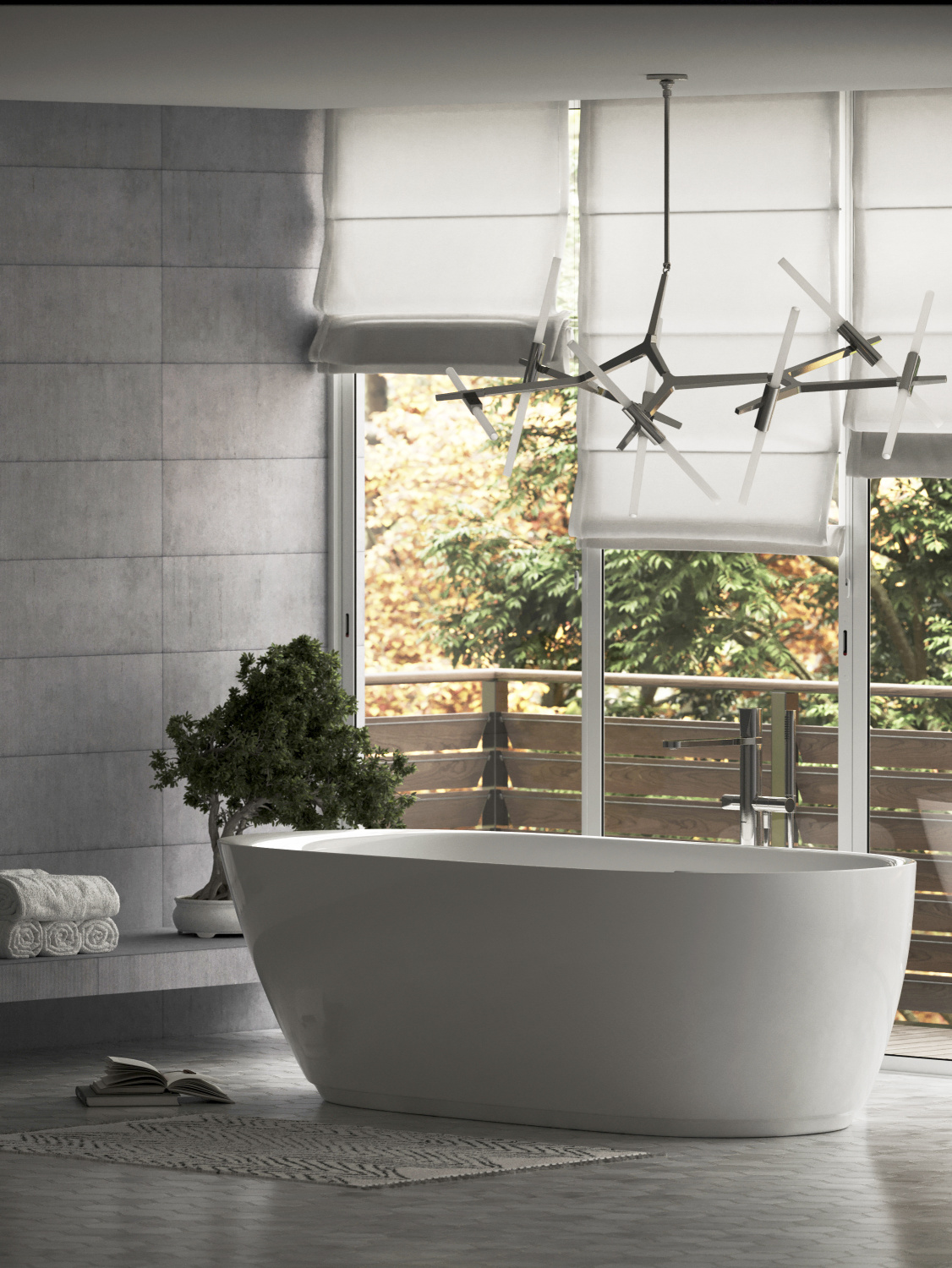 Sancos Single Акриловая ванна отдельно стоящая 180x85x58h см, цвет: белый/хром FB07