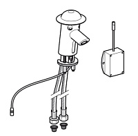 Geberit Bambini Смеситель для раковины детский 8 см, цвет: синий/желтый 577650000