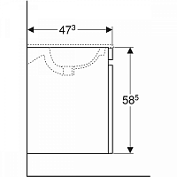 Geberit My Day Органайзер для пенала подвесной, цвет: темно-серый 598690000