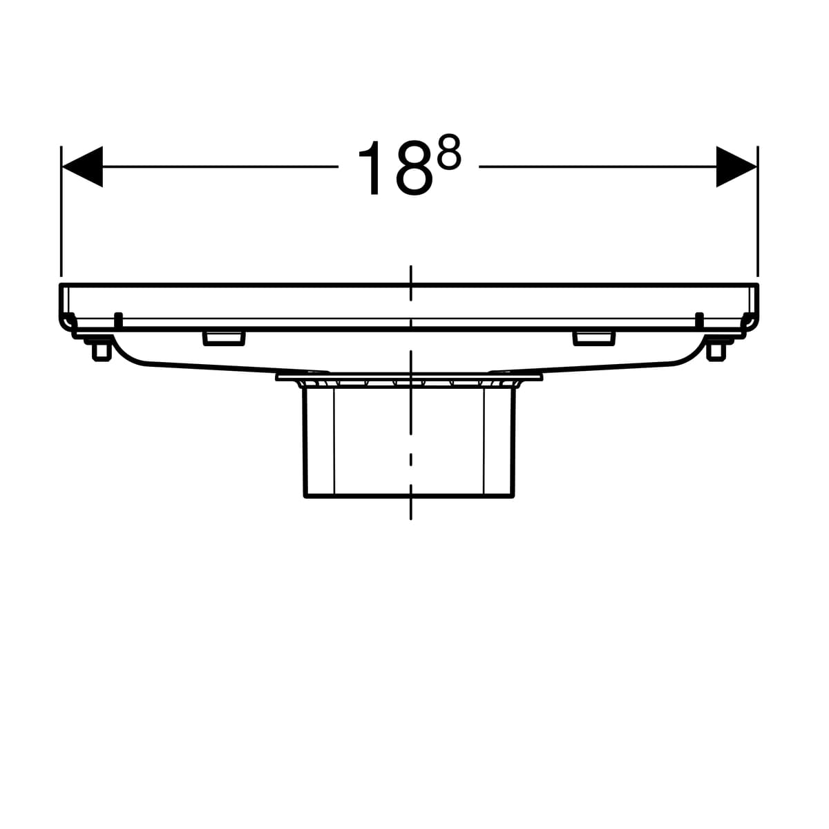 Geberit Ciean Line Душевой канал под плитку 154.455.00.1