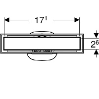 Geberit Ciean Line Душевой канал под плитку 154.455.00.1