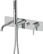 Allen Brau Priority Смеситель для ванны настенный, на 2 потребителя, с внутренней частью, цвет: хром 5.31A05-00