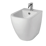 ArtCeram Faster Биде напольное 37x53 см, 1 отверстие, с переливом, с креплениями, цвет: glossy white FSB002 01 00