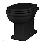 ArtCeram Hermitage Унитаз приставной 36x55 см, слив в стену, цвет: glossy black HEV003 03 00