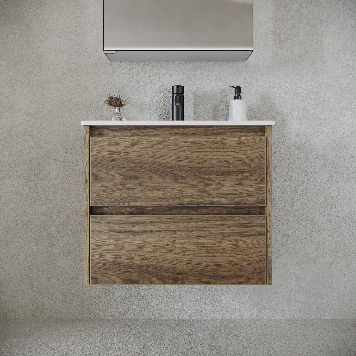 Sancos Libra Тумба для раковины подвесная 59x45x50h см, цвет: дуб чарльстон LB60ECH