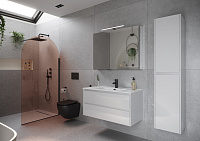 Sancos Libra Тумба для раковины подвесная 99x45x50h см, цвет: белый LB100W