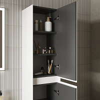 Sancos Cento Шкаф-пенал подвесной 35x30x160h см, цвет: белый PCN35W