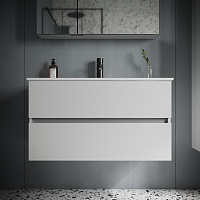 Sancos Urban Тумба для раковины подвесная 89x45x55h см, цвет: белый UR90W