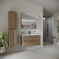 Sancos Libra Тумба для раковины подвесная 89x45x50h см, цвет: дуб чарльстон LB90ECH