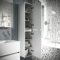 Sancos Urban Шкаф-пенал подвесной 35x30x160h см, цвет: белый PUR35W