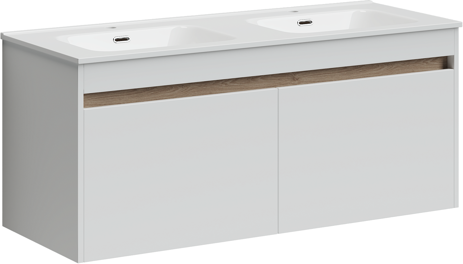 Sancos Smart Тумба для раковины подвесная 119x45x50h см, цвет: белый SM120-2W