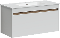Sancos Smart Тумба для раковины подвесная 99x45x50h см, цвет: белый SM100W