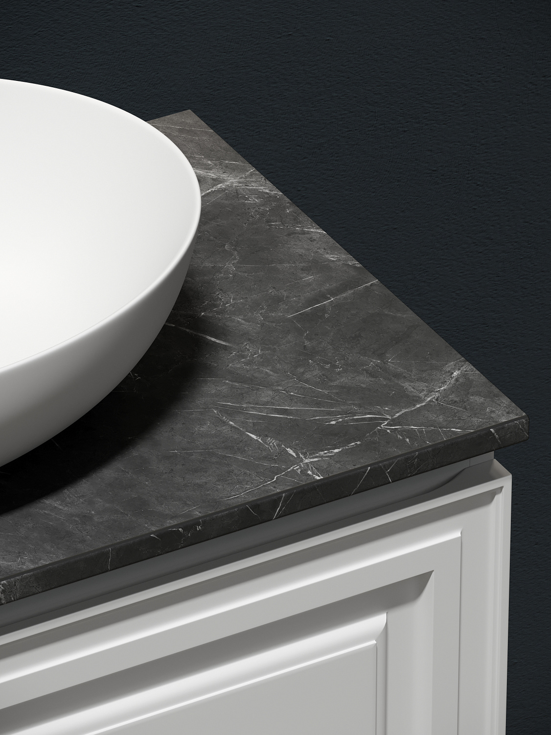 Sancos Столешница 80x46x2,1h см, цвет: black sky TT80A1