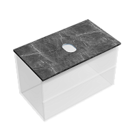 Sancos Столешница 80x46x2,1h см, цвет: black sky TT80A1