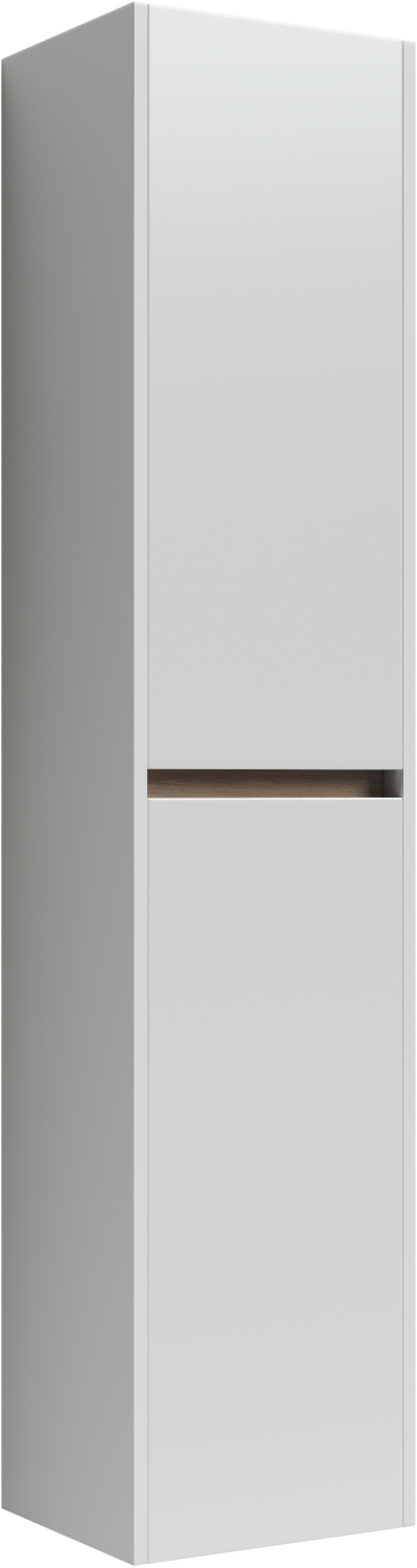 Sancos Smart Шкаф-пенал подвесной 35x30x160h см, цвет: белый PSM35W